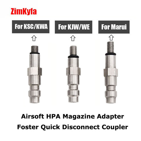 New Airsoft HPA Magazine Taps Valve Adapter Male Foster Quick Disconnect Coupler ► Photo 1/6