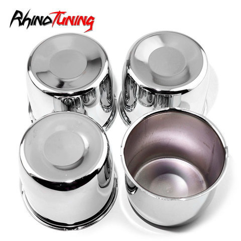 4pcs 4.25in Car Wheel Push Through Center Caps Hub Alloy Bearing Cover Fit for 4.25