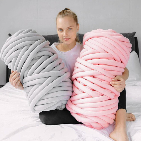 500G The New Thick Wool Yarn Core Filling Cotton Cored Hand-knitted Machine Washable Can Not Wash Hair ► Photo 1/5