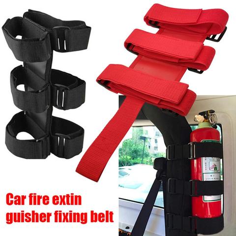 Oxford Car Roll Bar Fire Extinguisher Holder Belt for Jeep Wrangler TJ JK JL 97-18 Car Accessories Fire Extinguisher Mount Strap ► Photo 1/6