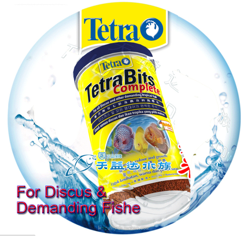 Tetra Bits completes Discus Granules Tropical Fish Food Sink for Angelfish Guppy Discus Fish Food Feeder ► Photo 1/4