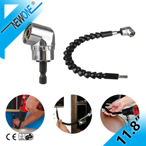 105 Degree Right Angle Drill Attachment and Flexible Angle Extension Bit  Kit for Drill or Screwdriver 1/4 Socket Adapter Tool - Price history &  Review, AliExpress Seller - NEWONE OUR Store