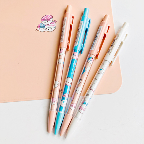 3PCS Kawaii Sushi Rice Press Automatic Mechanical Pencils School Office Supply Student Stationery 0.5mm ► Photo 1/4