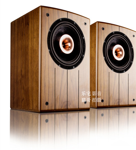 M-002 Coaxial-8 inch coaxial fever hifi bookshelf speaker with S-014 WWT-3 / 5A Full Peach 3 / 5A Speaker Stand ► Photo 1/2