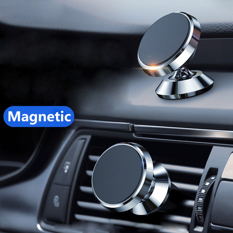 Universal Magnetic Car Phone Holder Stand For iPhone Samsung Magnet Mount Car Holder For Phone in Car Cell Mobile Phone Support ► Photo 1/6