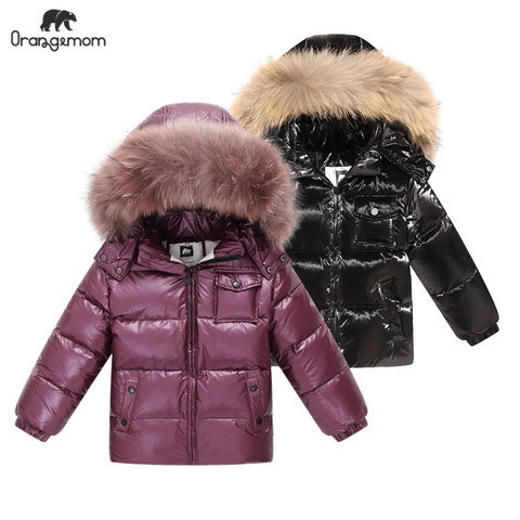 Brand Orangemom 2022 winter Children's Clothing jackets coat , kids clothes outerwear coats , white duck down girls boys jacket ► Photo 1/6