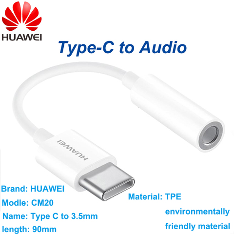 Type C 3.5mm Jack Headphone Adapter Usb 3.5 Audio Aux Cable Huawei P30 P20  Pro - Mobile Phone Adapters & Converters - Aliexpress
