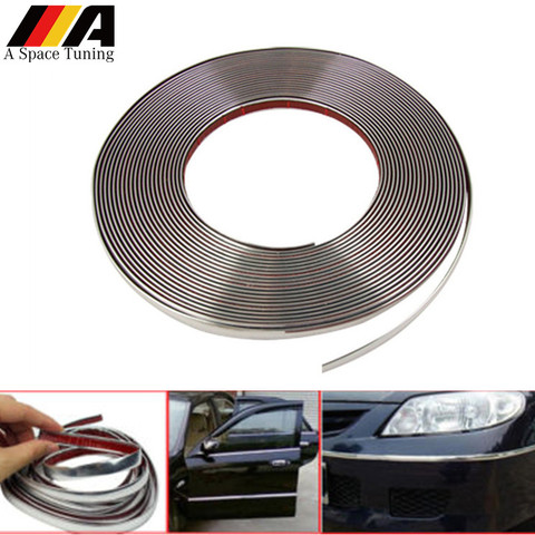 5M Chrome Moulding Decoration Strip Tape Auto Self Adhesive Side Door Protector Strips Window Mirror Bumper Sticker Car Styling ► Photo 1/6