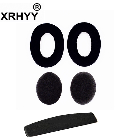 XRHYY Replacement Soft Earpads Cushions Headband Cushion Set for Sennheiser HD515 HD518 HD555 HD558 HD595 PC360 Headphones ► Photo 1/6