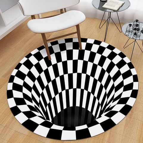 3D  Rug Visual Illusion Rug Anti-Skid Area 3D Rug Dining Room Carpet 3D Carpet Floor Mat Area Rug Carpet for Living Room ► Photo 1/6