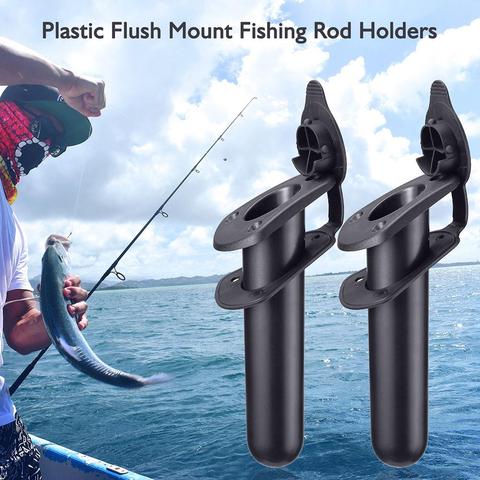 Flush Mount Fishing Boat Rod Holder Bracket Stand with Cap Cover for Kayak ► Photo 1/6