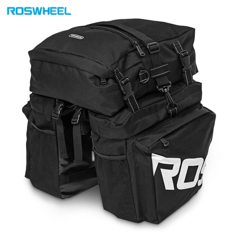 Roswheel Bicycle Bag Mountain Road Bicycle Bike 3 in 1 Trunk Bags Waterproof Rear Rack Tail Seat Pannier Pack Luggage Carrier ► Photo 1/6