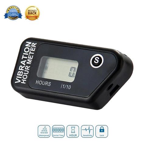 RL-HM016B Digital Wireless Vibration Hour Meter Resettable Meter For Motorcycle ATV Dirt Bike Lawn Mower Machine Equipment ► Photo 1/6