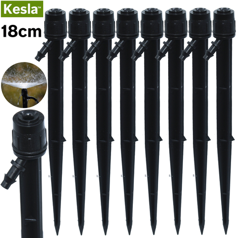 10/20PCS 18cm Micro Bubble Drip Irrigation 1/4'' Adjustable Emitters Dripper Sprinkler Stake Watering System 4/7mm Hose Tubing ► Photo 1/6