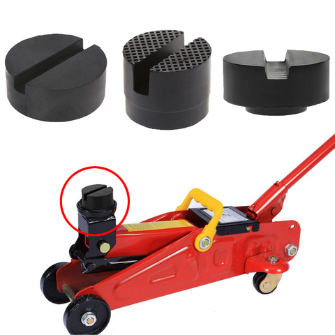 1Pc Car Lift Jack Stand Rubber Pads Black Rubber Slotted Floor Jack Pad Frame Rail Adapter Car Jack Pad ► Photo 1/6
