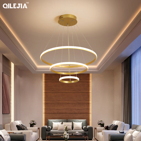 Chandelier Gold/coffee/White For Lliving room Dining Room Kitchen Room round Shape Chandelier Lighting Fixtures Indoor lighting ► Photo 1/6