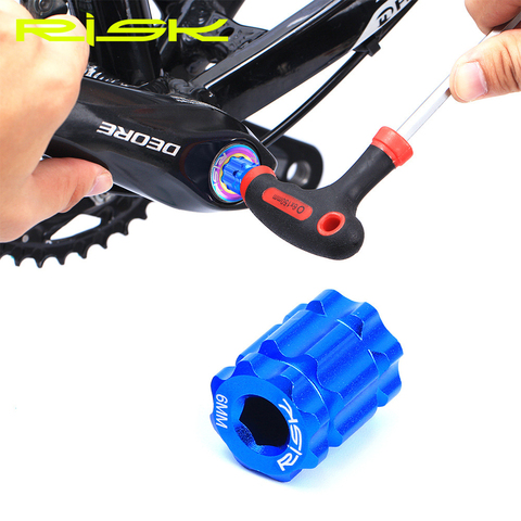 RISK RL302 Bike Bicycle Tool Crankset Remover 1 Piece Aluminium Alloy Tensioning Bolt Integrated Arm Crank Cap Installation ► Photo 1/6