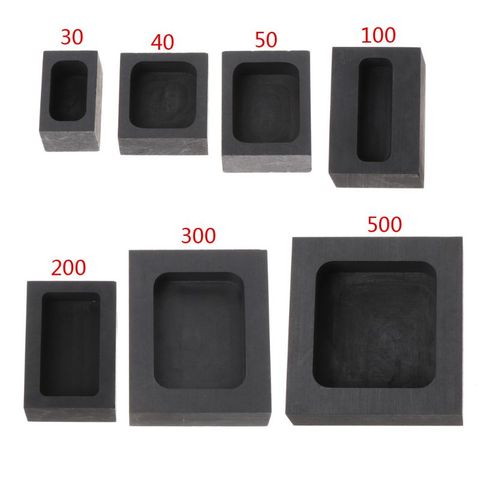 Graphite Ingot Bar Mold Mould Crucible for Melting Gold Silver Casting Refining  ► Photo 1/6