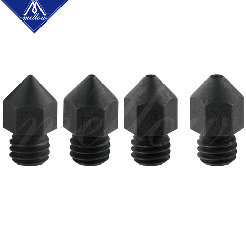 Mellow Top Swiss MK8 Hardened steel Nozzle M6 Thread 1.75MM Filament For Cr10 Ender 3 3D Printer Hotend Print Carbon Fiber ► Photo 1/6