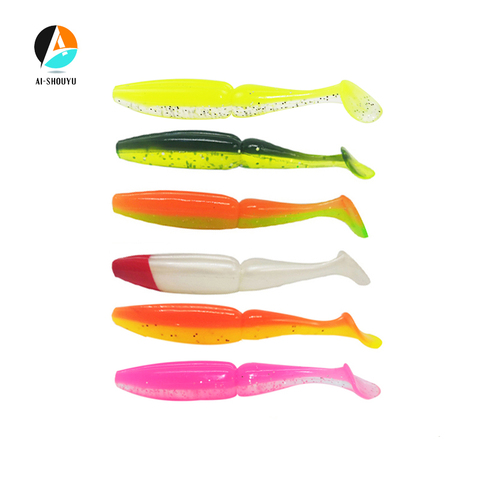 AI-SHOUYU 5pcs Easy Shiner Shad Pesca Fishing Soft Lure 90mm 6.7g Hot Lure Wobbler Leurre  Artificial Fishing Soft Fishing Lure ► Photo 1/6