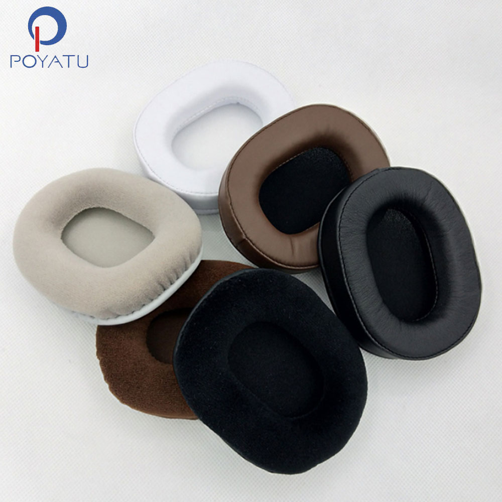 POYATU Ear Pads Headphone Earpads For Audio-Technica ATH-MSR7 ATH-MSR7BK ATH-M50x ATH-M40X ATH-M30 ATH-M50 M50s Ear Pads Leather ► Photo 1/6