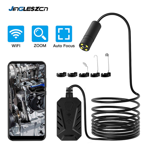 Newest 2.0MP Auto Focus WiFi Endoscope Camera IP67 1944P HD Inspection Camera With 3X Zoom For Android iPhone IOS Endoscope ► Photo 1/6