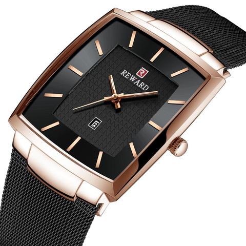 REWARD Men's Watches Top Brand Luxury Square Quartz Watch Men Sport Watches 2022 Waterproof Business Casual Japan Movement ► Photo 1/6