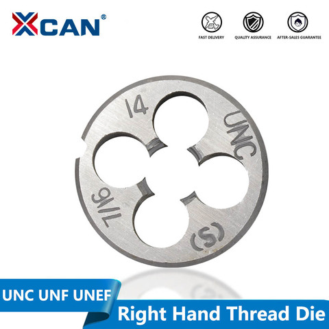 XCAN 1pc 5/16 3/8 7/16 1/2 5/8 3/4 UNC UNF UNEF Right Hand Thread Die Threading Tools ► Photo 1/5