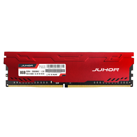 JUHOR memoria ram ddr4 4GB 8GB 16GB 32GB Desktop Memory 2133mhz 2400mhz 2666mhz New dimm rams with Heat sink ► Photo 1/6