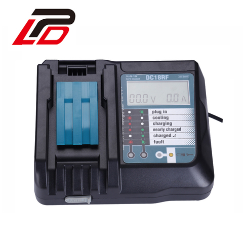 For MAKITA DC18RF 14.4V 18V Li-Ion Battery LCD Screen Charger For BL1830 BL1815 BL1430 DC14SA DC18SC DC18RC DC18RA ► Photo 1/1