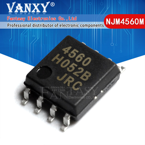 10PCS NJM4560M 4560 SOP-8 NJM4560 SOP 4560M 4560 SOP8 Dual Operational Amplifier original authentic ► Photo 1/2