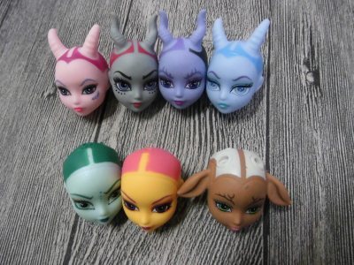 Rare Collection Makeup monsters high school Ever After High Doll Head Girl Dressing DIY Toy Parts Children Favor dongcheng ► Photo 1/6