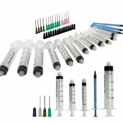 15pcs new 20ml 10ml 5ml 3ml 1ml measuring syringe blunt tip syringe glue syringe ► Photo 1/6