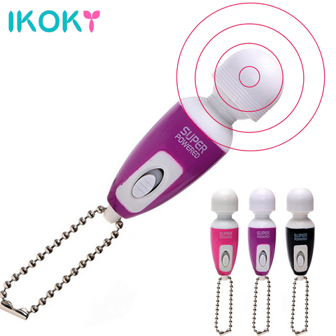 IKOKY Mini AV Magic Vibrator Massager Stick Clitoris Stimulator Bullet Vibrator Adult Sex Toys for Women Body Massage ► Photo 1/6