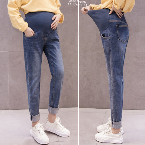 Boy Friend Jeans Maternity Pants For Pregnant Women Trousers Casual Loose High Quality Jeans Pregnancy Pants Maternity Clothing ► Photo 1/6