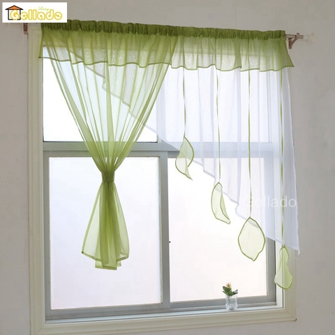 QN1903 Fashion Irregular Design With Pendant Excellent Tulle Window Curtain For Livingroom Kitchen Balcony  1PCS ► Photo 1/5