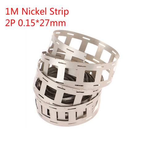 1M Nickel Strip 2P 0.15*27mm 0.12x27mm Nickel Strip For 18650 Lithium Battery Welding Tape High Purity Pure Nickel Belt ► Photo 1/6