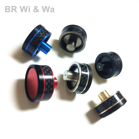 BR Wi&Wa  Decorative End Cap Carbon ring + Aluminum But Cap / END CAP Dripping  DIY Rod Building Accessory ► Photo 1/6