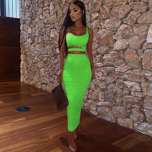 Women Summer Fashion 2022 2Pcs Set Crop Top Sexy Hollow Out Buttock Skirts  Green Orange Two Piece Outfits Sexy Sets Ladies Wear - Price history &  Review | AliExpress Seller - Shop4893020 Store 