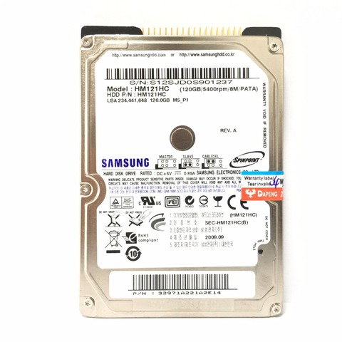 SAMSUNG Laptop Notebook 40GB 60GB 80GB 120GB 160GB 40G 60G 80G 120G 160G 2.5 HDD 5400rpm 8M PAPA IDE Internal Hard Drives disk ► Photo 1/5