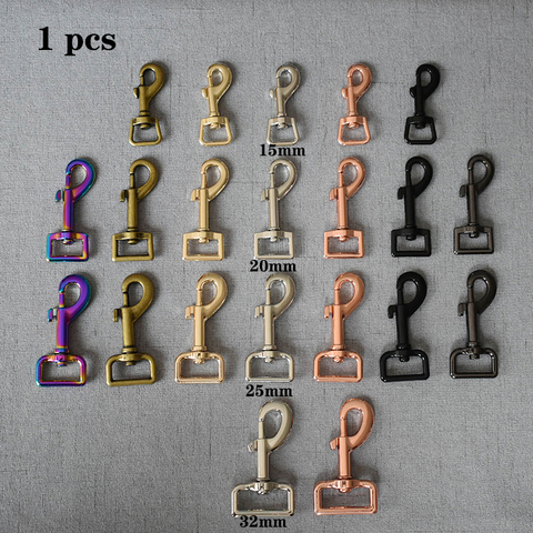 1 Pcs/Pack 15mm 20mm 25mm 32mm Metal Safety Strong Clips Lobster Clasp Dog Leash Carabiner Snap Hook DIY Key Chain Bag ► Photo 1/6