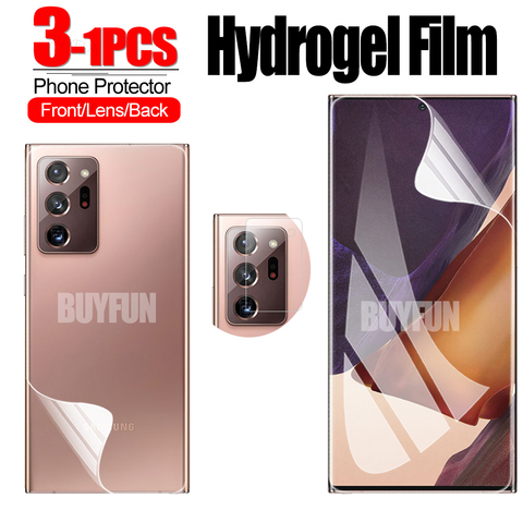 1-3PCS Hydrogel Film For Samsung Galaxy Note 20 Ultra Screen Protector Camera Protective Film For samsung note 20 ultra film ► Photo 1/6