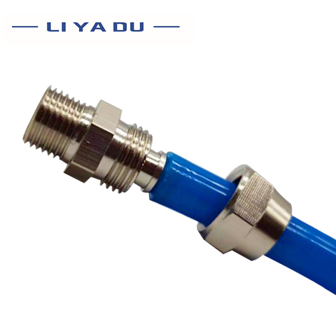PC4 6 8 10 12mm Pipe Tube to M5 M6 1/8 1/4 3/8 1/2 trachea Quick screw connector copper pneumatic components Fast twist joint pc ► Photo 1/6