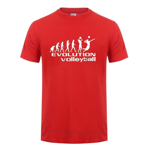 Evolution sports playing volleyball t shirt for men hip hop slim fitness fashion casual streetwear t-shirt camisetas team tshirt ► Photo 1/6