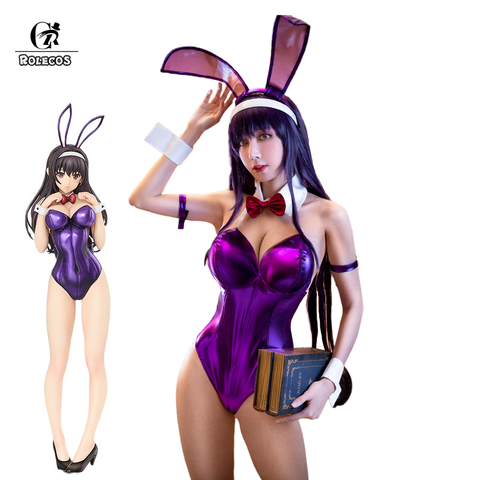 ROLECOS Utaha Kasumigaoka Bunny Girl Cosplay Costume Women Sexy Costume Anime Saenai Heroine no Sodatekata Cosplay Halloween ► Photo 1/6