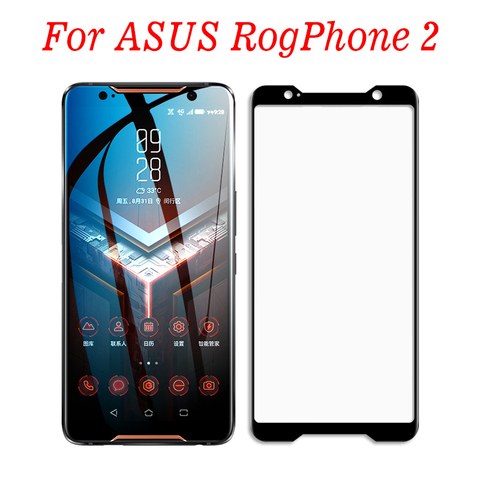 2PCS 3D Tempered Glass For ASUS Rog Phone 2 RogPhone 2 ZS660KL Full Screen Cover Screen Protector Film For I001D I001DA ► Photo 1/6