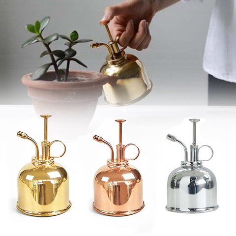 300ml Mini Copper Plant Misting Nozzle Watering Can Water Spray Green House Hand Pressure Sprayer Water Bottle Sprayer Bottle ► Photo 1/6