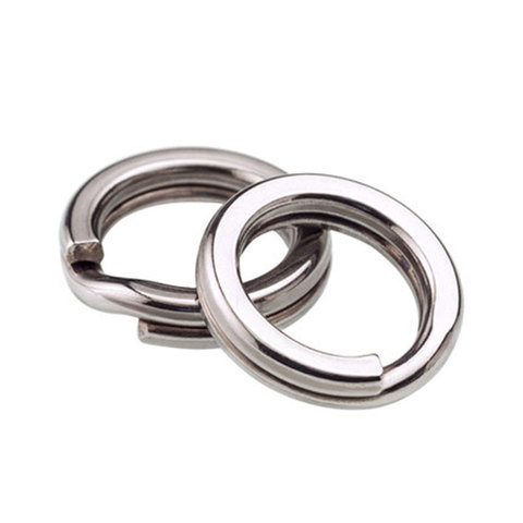 20pcs Stainless Steel Fishing Split Rings  Solid Rings Lure Connectors Saltwater Fishing Accessory Anti Rust ► Photo 1/6