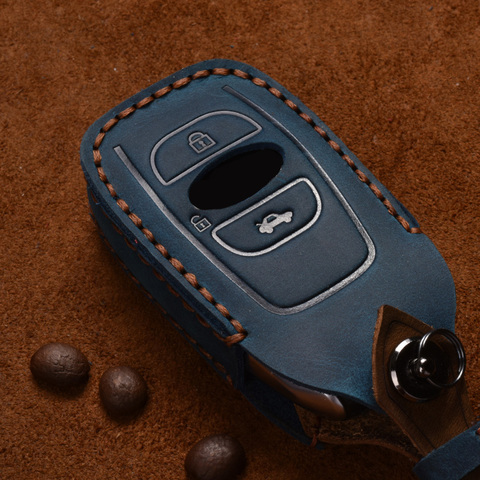 Leather Car Key Cover for Subaru Legacy XV Forester Outback BRZ SIT Accessories Auto Remote Key Shell Case Protector Covers ► Photo 1/6