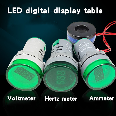 22MM AD16-22DSV type AC DC5-500V Mini Voltage Meter LED Digital Display Voltmeter Indicator Light Lamp  Ammeter Hertz frequency ► Photo 1/6